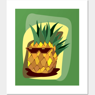 Cool pineapple Posters and Art